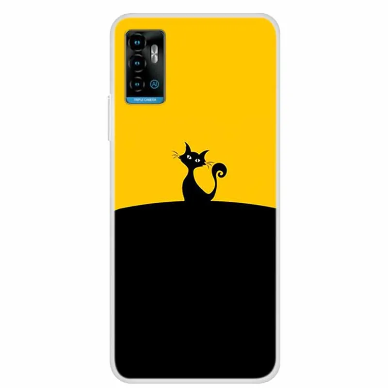 For ZTE Blade A71 Case Luxury Bumper Silicone TPU Soft Cover Phone Case For ZTE Blade A71 A7030 Shockproof Love Coque etui Funda