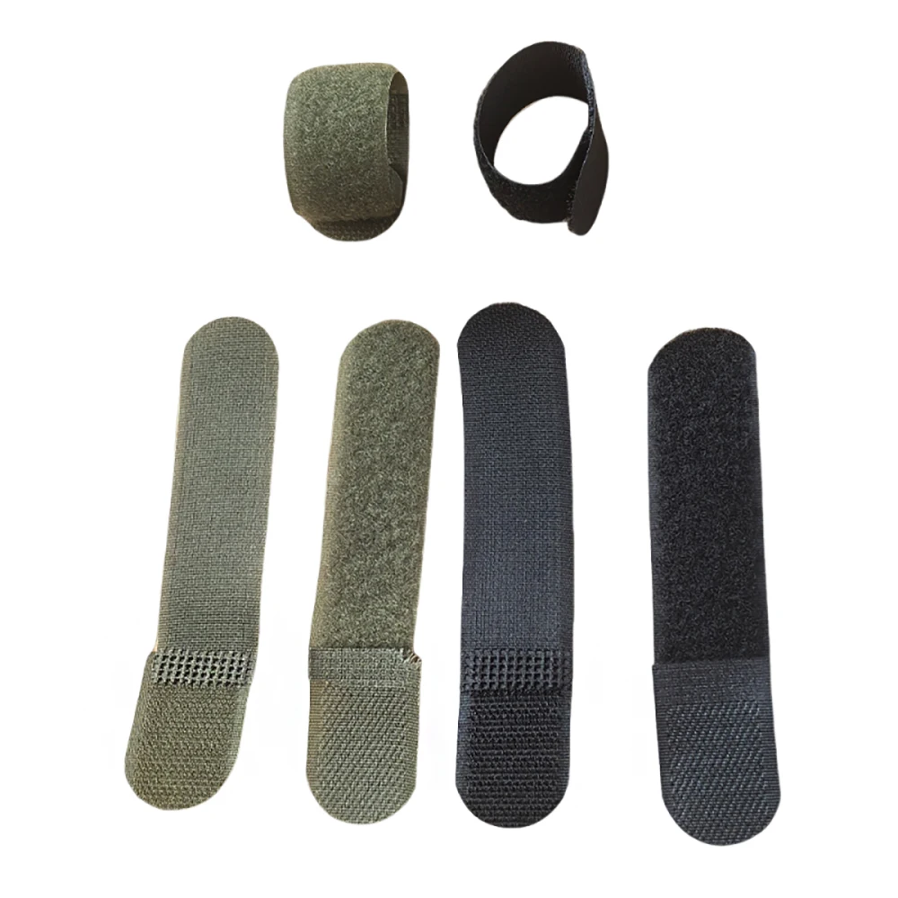 20 Stück 12 cm taktische Befestigungsriemen mit Klettverschluss, wiederverwendbare Riemen, Molle-Nylonriemen für Outdoor-Taschen, Kleidung, Schuhe, Rucksäcke – Detail 5