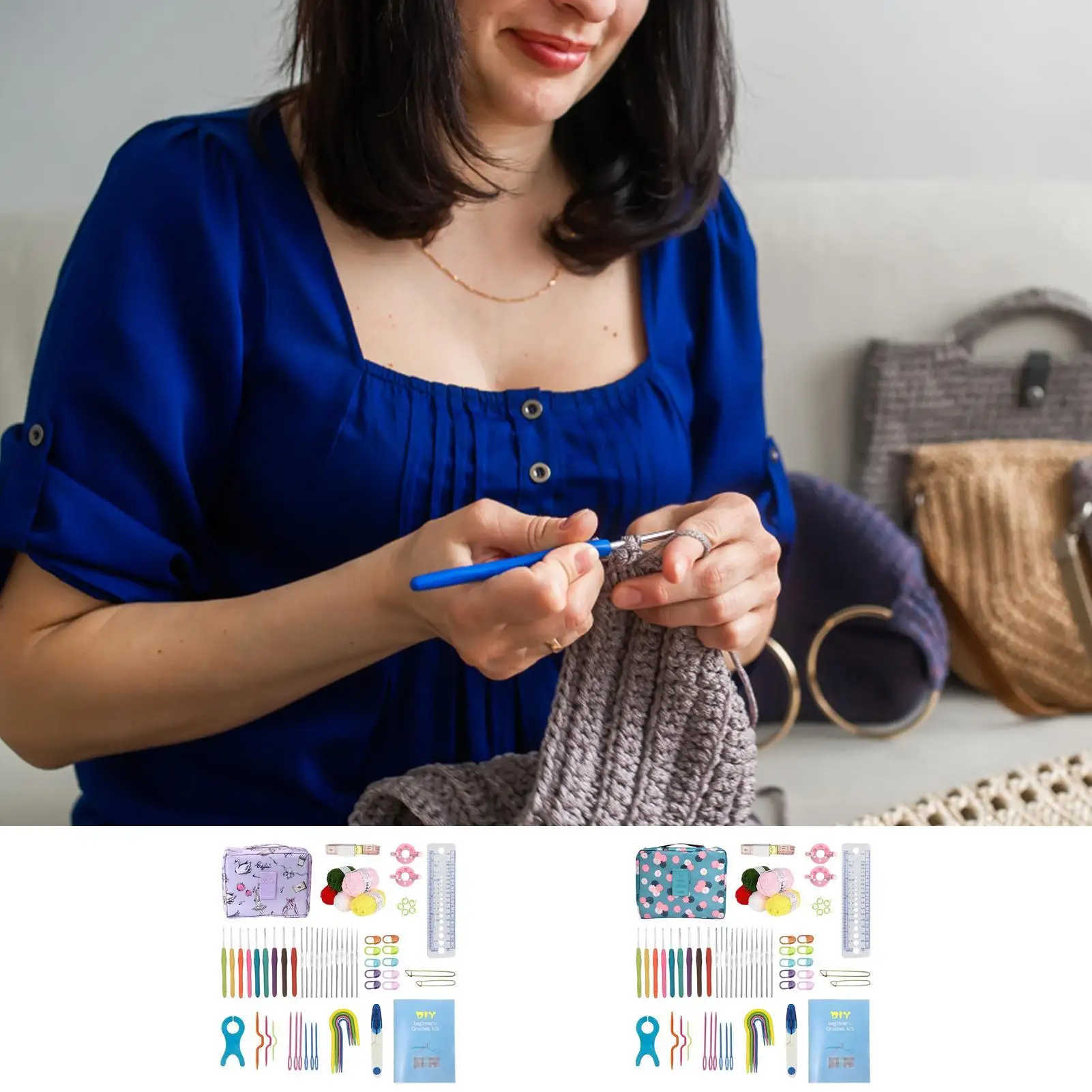 

Crochet Accessories Knitting Art Tools Knitting Kit For Holiday Birthday Christmas Adults Experienced Lovers Art Teachers