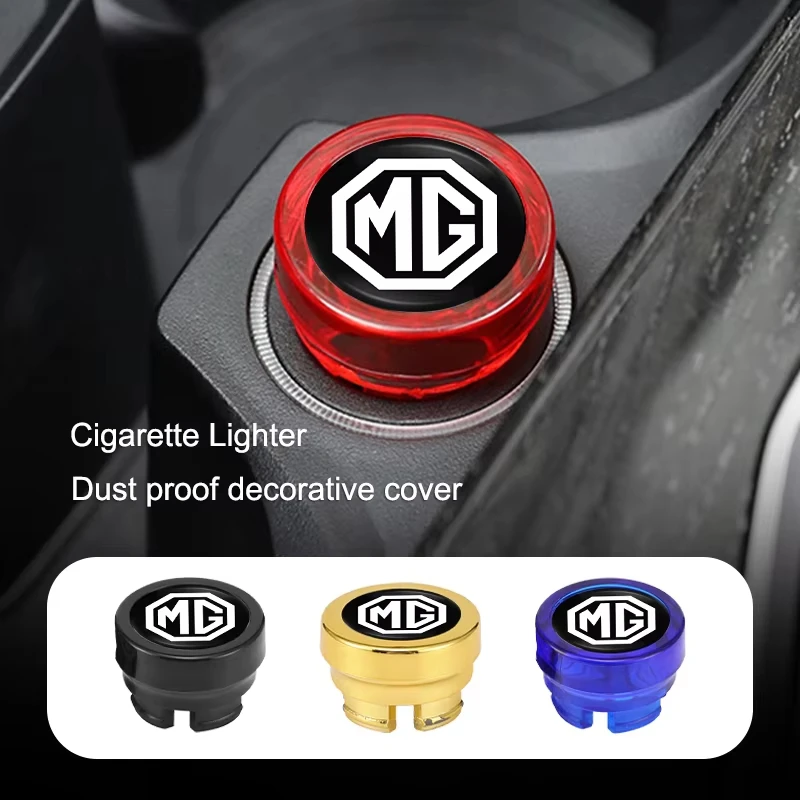 Car Cigarette Lighter Dustproof Cover Cap Accessories Fit MG Cyberster MG3 MG5 MG7 MG6 ZS ES5 ONE HS MG4 EV Cyber X MARVEL R EZS