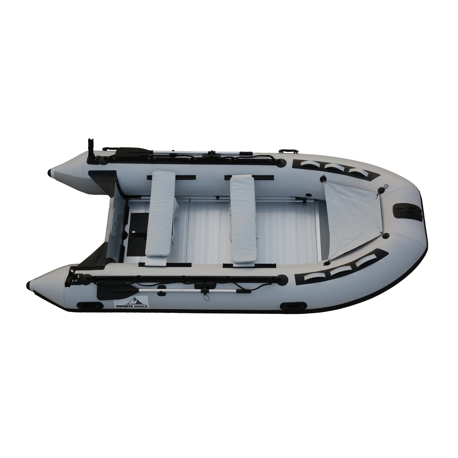 Qingdao Haohai 3.8 متر تجمع Hypalon الرياضة المقصورة كروزر جامدة الركاب البلاستيكية الصيد قارب قابل للنفخ للمياه