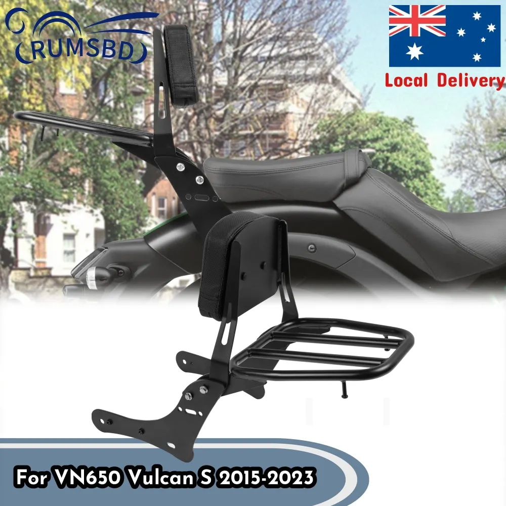 

Motorcycle Rear Backrest Luggage Rack For Kawasaki VN650 Vulcan S 650 S650 2015-2024 Passenger Grab Handle Backrest Accessories