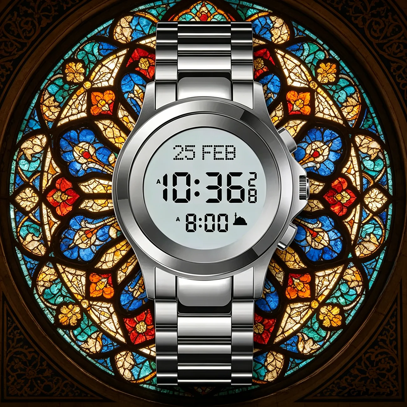 Muslim Qibla Direction Instruct Watch For Men and Women Prayer Multifunctional Worship Watches Luxury Male Clock Reloj Hombre