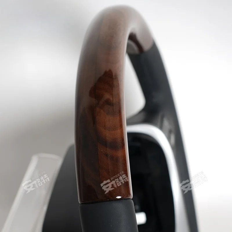 For Toyota Alphard/Vellfire (Old 20 Series, 2015-2023) Mahogany Steering Wheel (30 Series Upgrade, Modified Part)