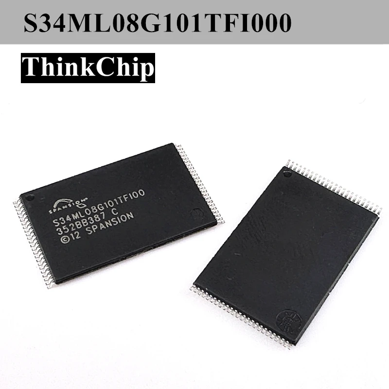 S34ML08G101TFI000 / S34ML08G101TF100 TSOP48 8 ГБ 1-bit ECC,VCC NAND флэш-память для встроенной