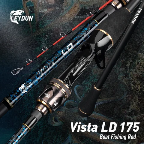LEYDUN Vista LD 175cm Tako LEYDUN 보트 낚싯대 Tianium 팁 오징어 낚시 캐스팅 오징어 보트 낚시 Webfoot