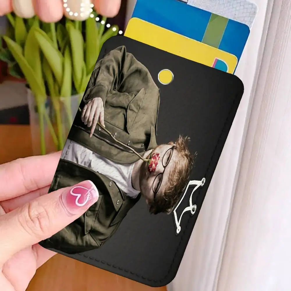 E-Ed S-Sheeran Play Holder Keychain For  Work Card Bank Business Holder Student Card Protective Case Bus Card