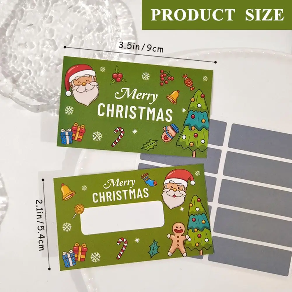 10pcs Christmas Scratch Off Cards, Love Coupon Lottery Tickets, Fun Date Night Game for Partners, Christmas Party Activity Gift view 6