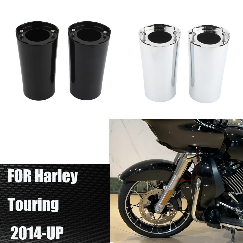 FOR Harley Touring Street Glide Road Glide Road King Ultra Limited CVO 2014-2025 Motorcycle Front Fork Boot Slider Covers