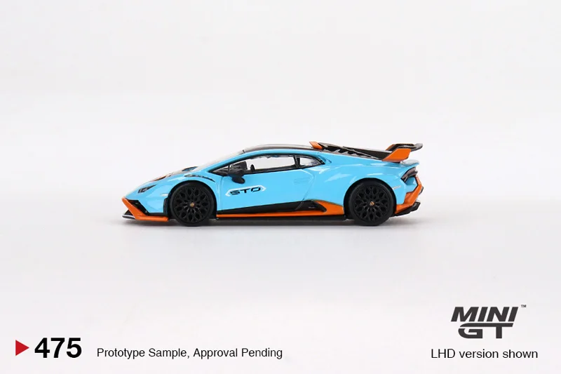 MINI GT 1:64 Huracan LP610 EVO STO Die cast alloy car model decoration gift