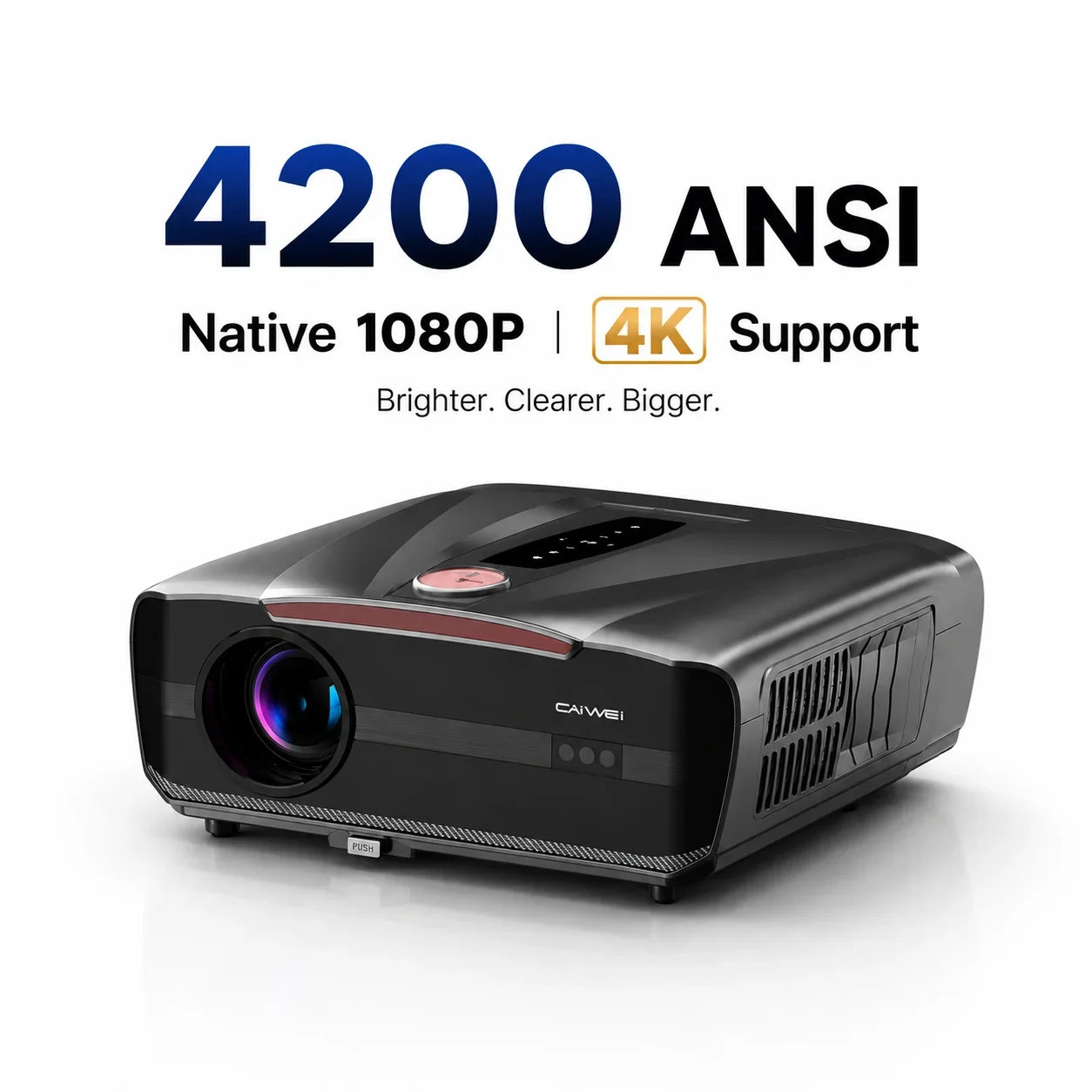 A9TL 4K Supported Projector Native 1080P Netflix Official Certified Auto Focus Projector Dolby Bluetooth HDR Home Theater 2026