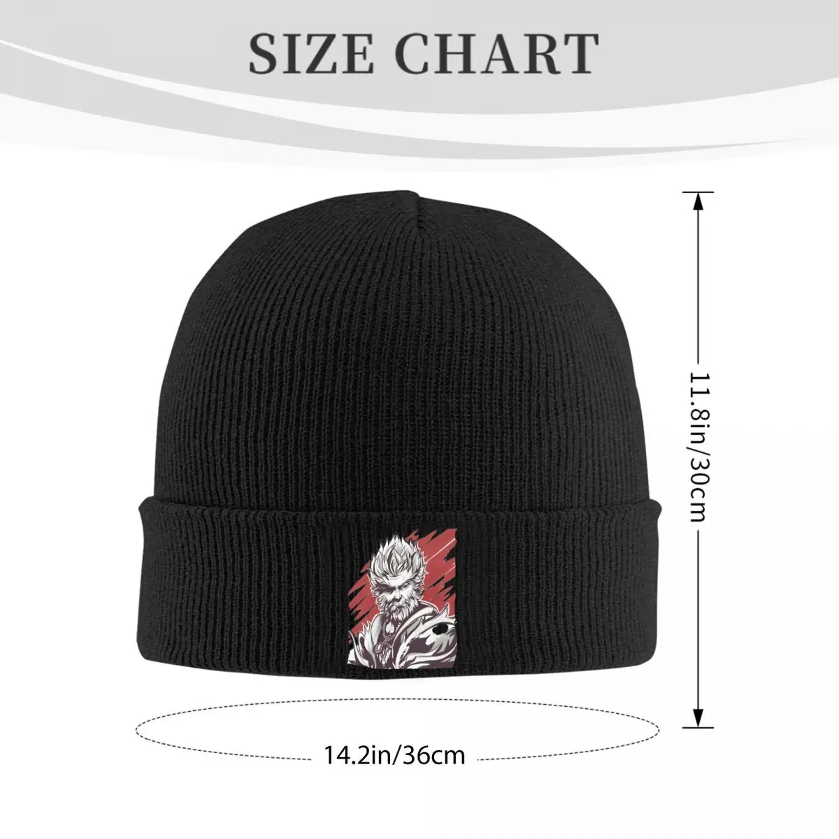 Black Myth Wukong Fanart Characters Beanie Hats Knit Hat Kpop Warm Unisex Adult Caps Winter Cool Bonnet Hats Birthday Gift