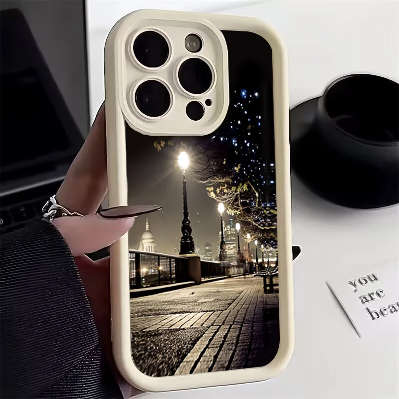 Romantic Light Rose Shockproof Silicone Phone Case For Xiaomi Redmi Note 12 13 Pro Plus 5G 4G 12S 11 11S 10S 10 12 12C 13C Cover