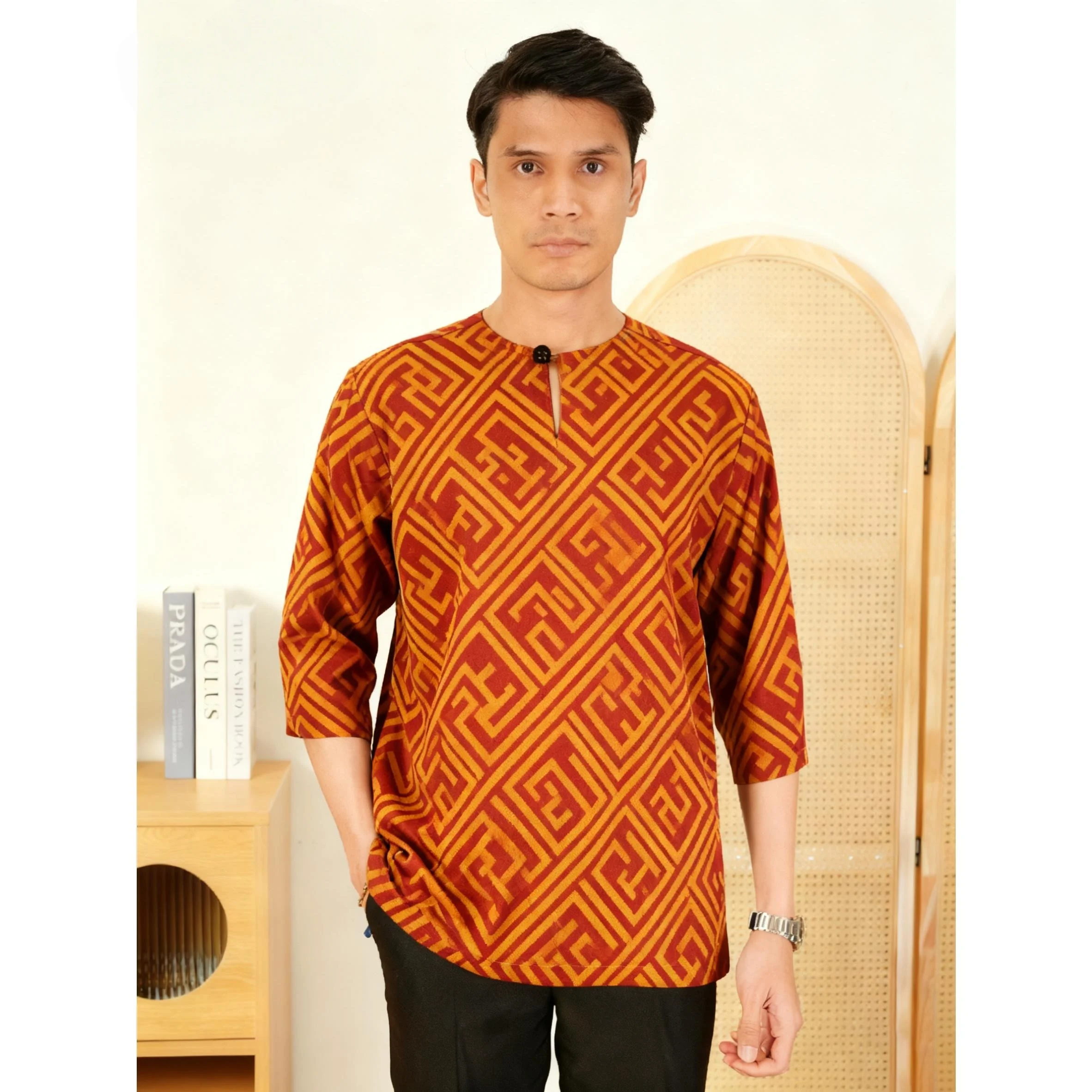 2026 عباية ثوب عربية على الطراز الوطني هينلي النطاقات عادي ثوب تي شيرت مسلم ثوب بأكمام قصيرة الشرق الأوسط روبا أرابي دي