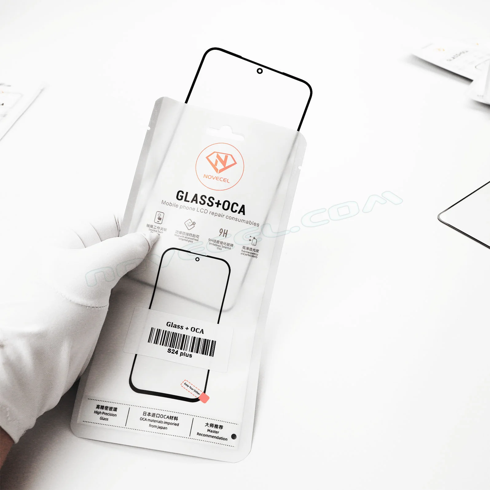 Novecel 10pc Front Screen Outer Glass With OCA For Samsung Galaxy S10E S20 Lite S20 S21 S23 S24 FE S25 edge N20 LCD Front Glass - Image 6