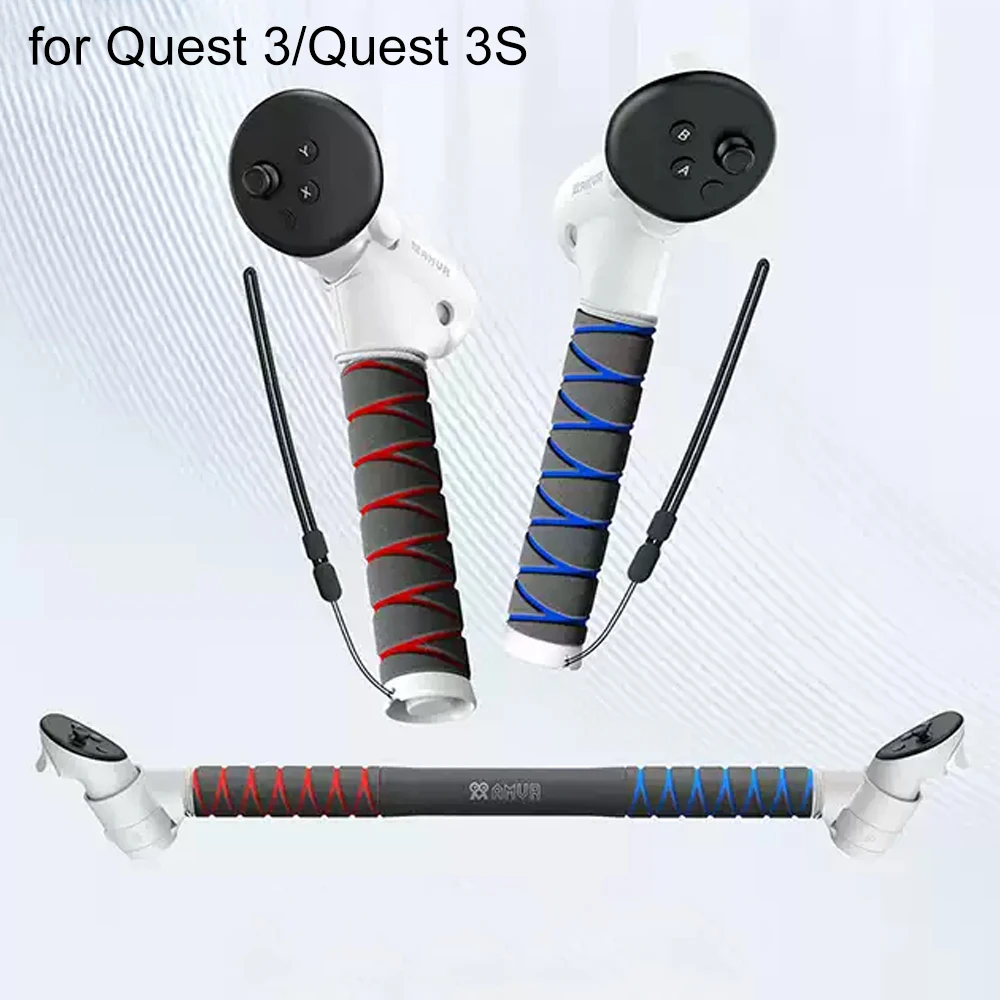 

3-In-1 Extension Grips for Meta/Oculus Quest 3 Controller Handle for Quest 3S VR Extendsion Grip Handle Controller Accessories