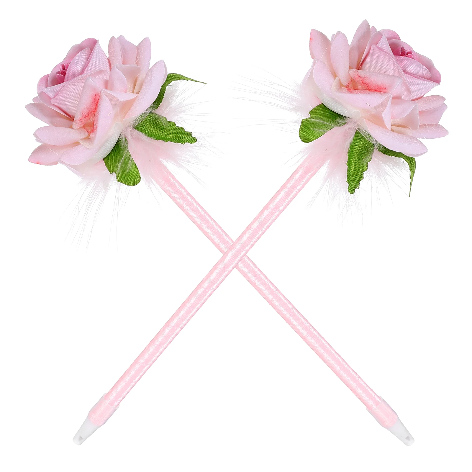 

2pcs Creative Flower Shaped Ballpoint Pens Smooth Writing Floral Ink Pens For Office Study Portable Signing Pen Fine Tip