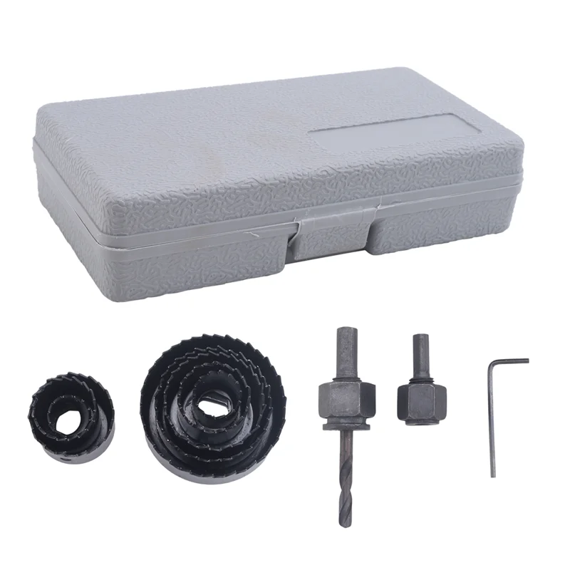 GOOD-11 Pz Set da taglio per sega a tazza Kit di perforazione Utensile per legno Taglierina per metallo 19-64 mm Mandrini di alta qualità Seghe Punte per carotaggio Woodworki