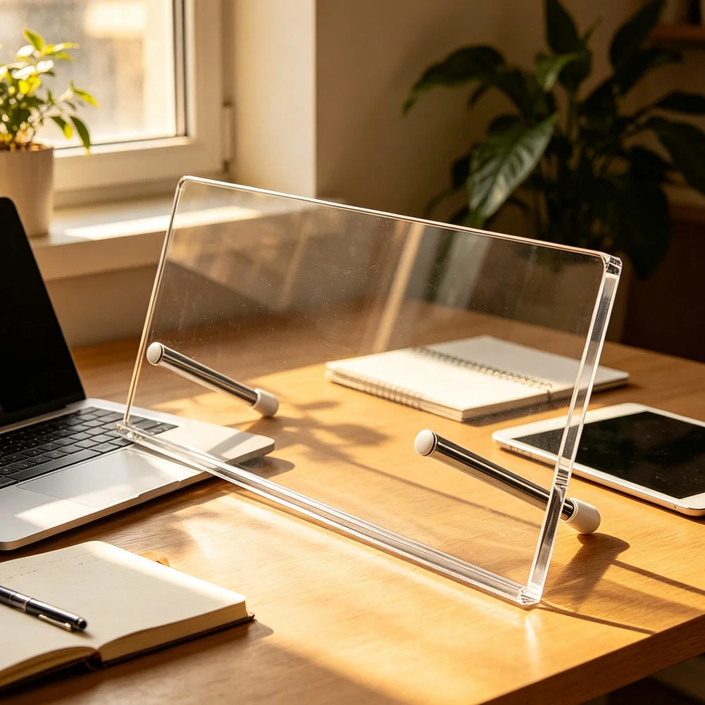 Under Monitor Memo Board Holder 35x15cm Clear Screen Note Organizer For Office Home Desktop Decoration Accessories