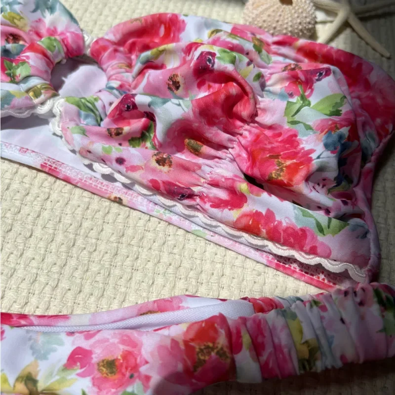 Bikini sexy in pizzo Costumi da bagno da donna Costume da bagno femminile per costumi da bagno Costumi da bagno Bikini brasiliano Set Beachwear Piscina Bagnante 2025