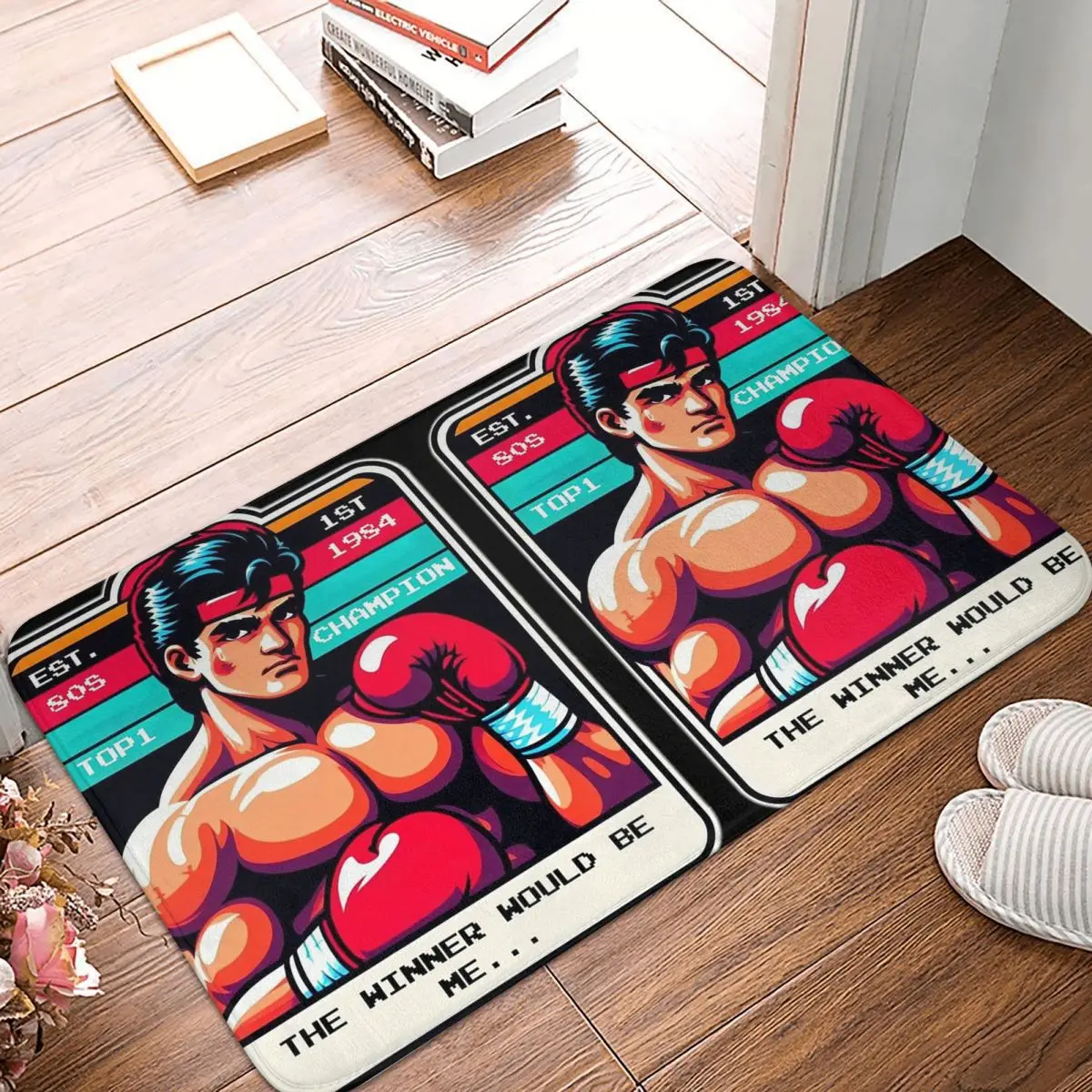 The Winner Would Be Me Boxer Legend Anti-slip Doormat Floor Mat Carpet Rug for Kitchen Entrance Home Bedroom Footpad Mats