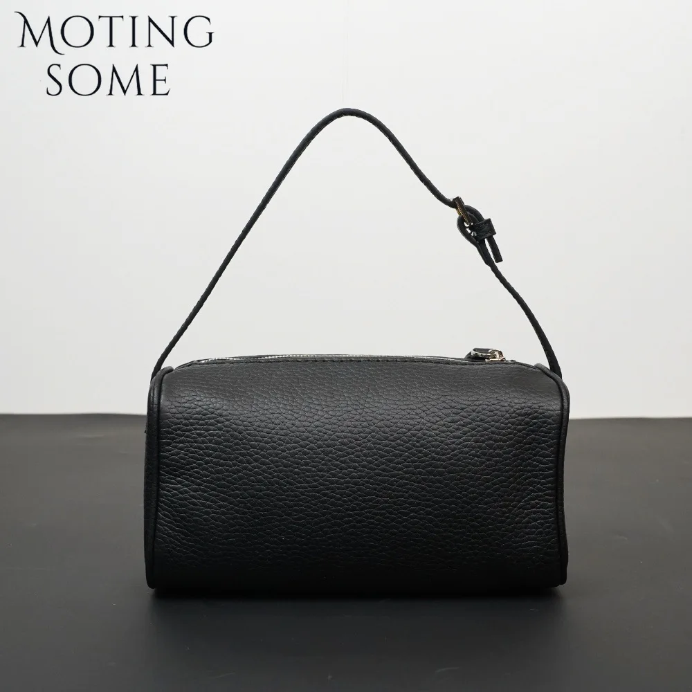 MOTINGSOME First Layer Cowhide Woman Bags Genuine Leather 90s Pen Holder Mini Bag Fashion Shoulder Summer Small Tote Mini Purse