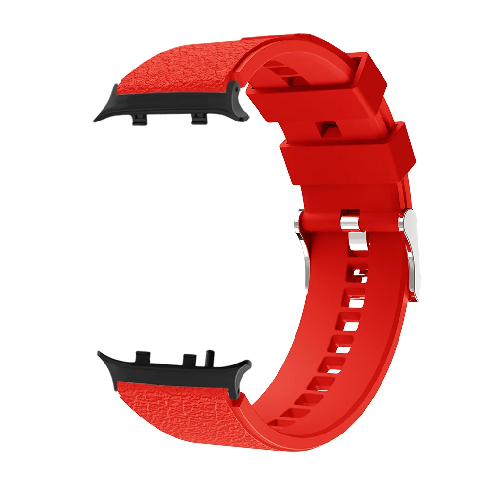 

Leather Grain Watch Strap For Huawei Watch D2 Metal Buckle Quick Release High Quality Silicone Sport Smartwatch Band Men Women