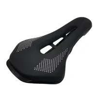 Bicycle Saddle Seat Road Steel Rails Mountain Bike Cushion For Men Skid-proof Soft PU Leather Road MTB Bicycle Saddle