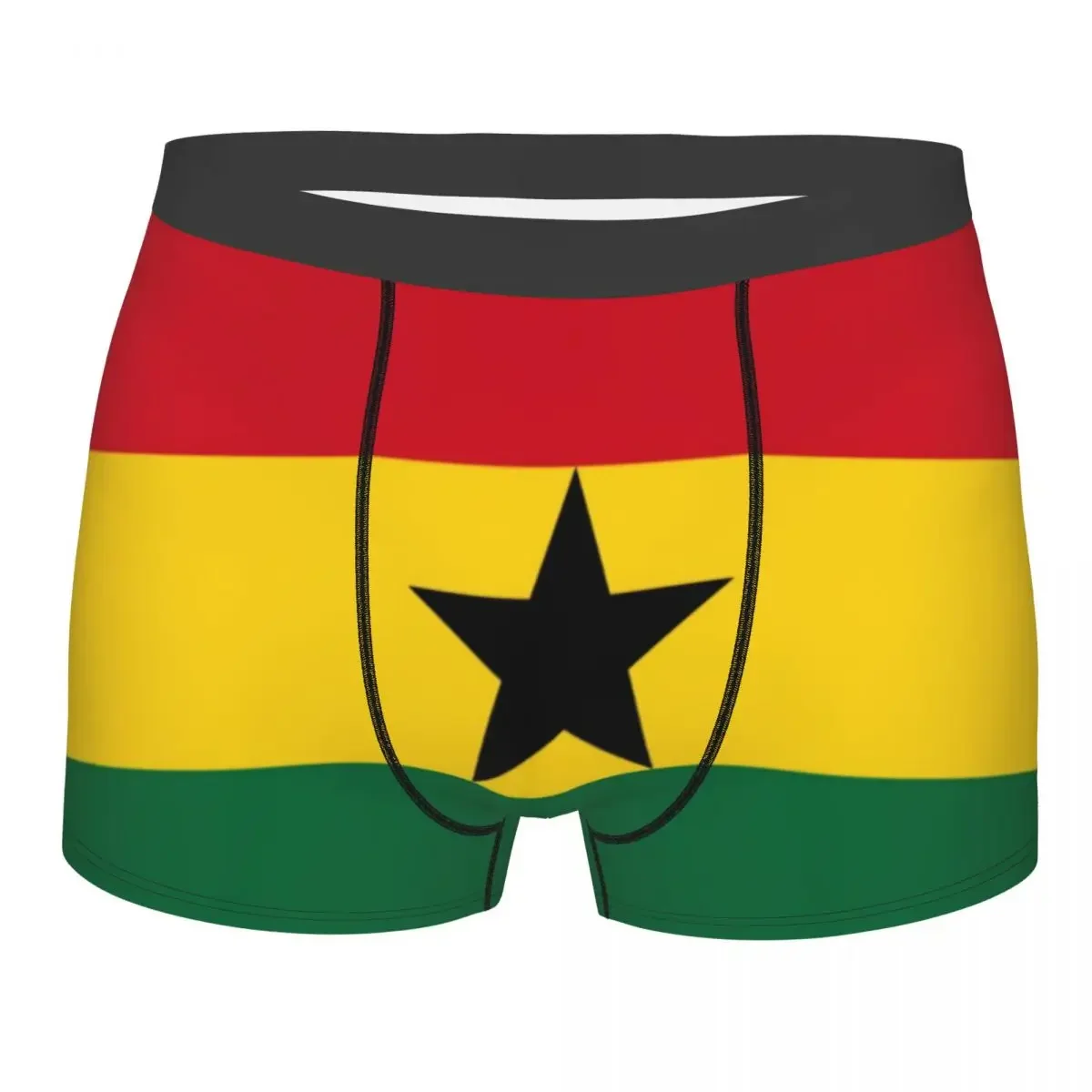 Male Cool Ghana Flag Underwear Boxer Briefs Men Breathbale Shorts Panties Underpants