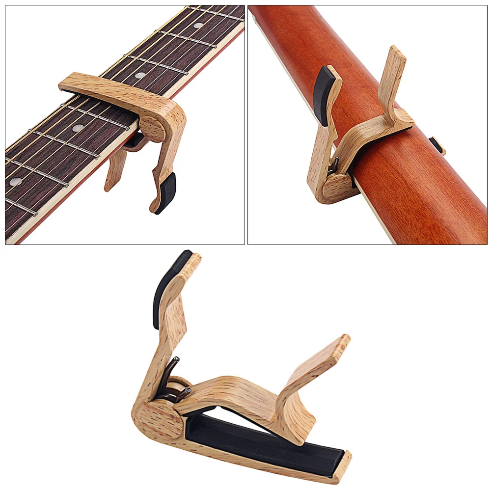 

Spring-loaded Capo Electric Guitar Tuner Ukulele Clip on Accurate Wear-resistant