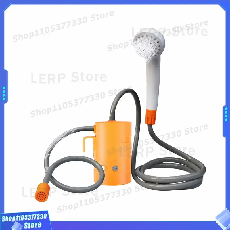 Portable Electric Shower Pump for Camping Hiking Outdoor Bath Unit Rechargeable USB Powered Water Heater for Travel Showering