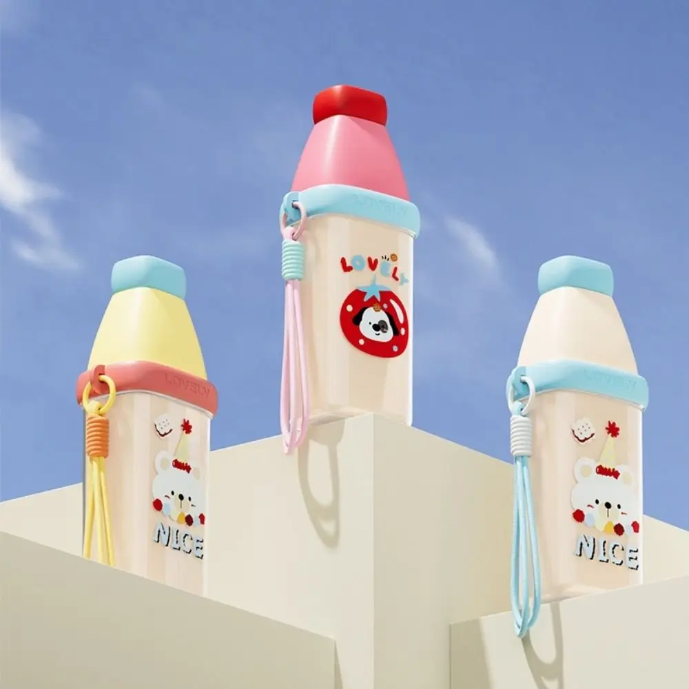 Dopamine Plastic 3 in 1 Toothbrush Cup Large Capacity Cartoon Mouthwash Cup Space Saving Toothbrush Storage Case Daily Use