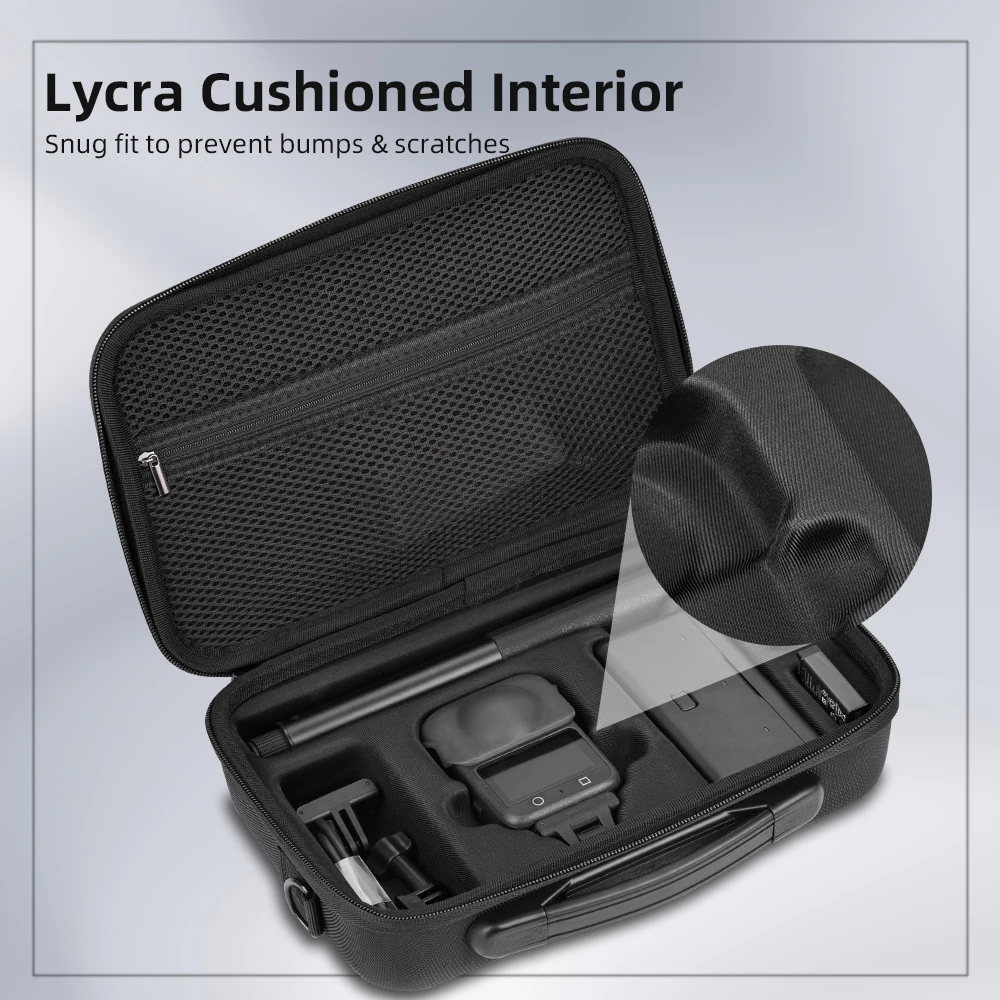 Flymile сумка для хранения аксессуаров DJI OSMO 360, портативная сумка, дорожная коробка, защитный чехол, черная сумка на плечо