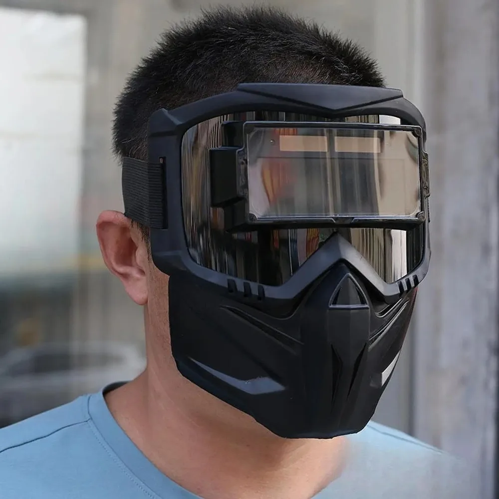 High Quality Auto Darkening Welding Glasses Adjustable Band Detachable Face Shield Split Type Impact Resistant Face Protector