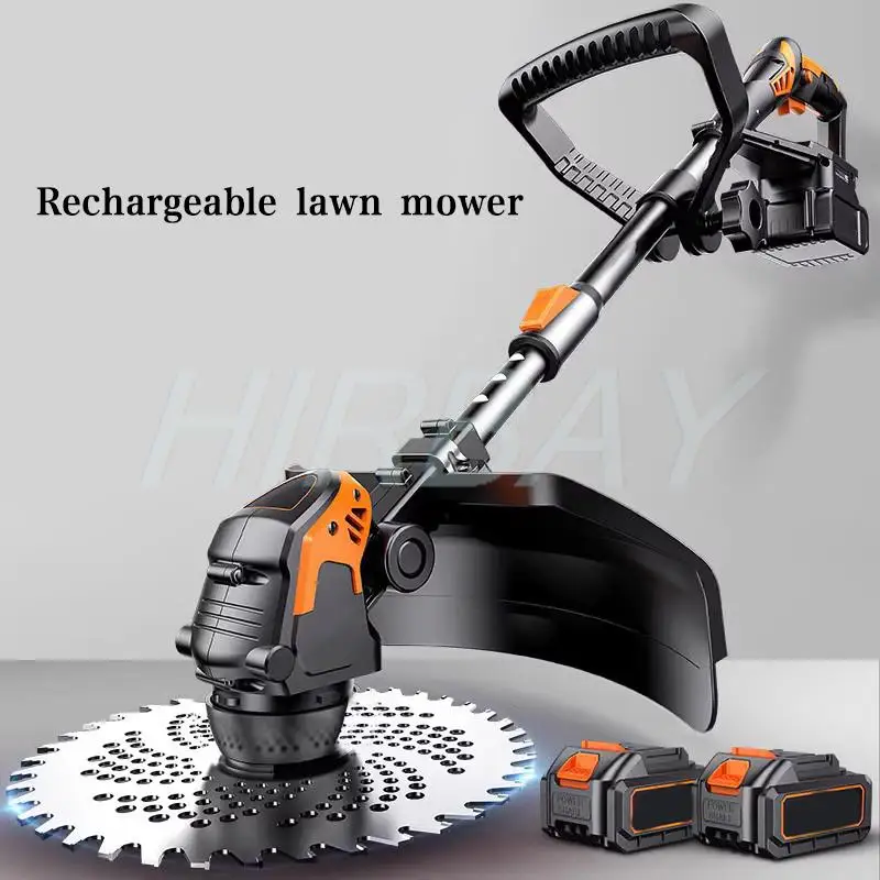 Electric Brushless Lawn Mower Handheld Cordless Brush Cutter Machine  Rechargeable Weeder Lawn Grass Trimmer Garden-urban Tools