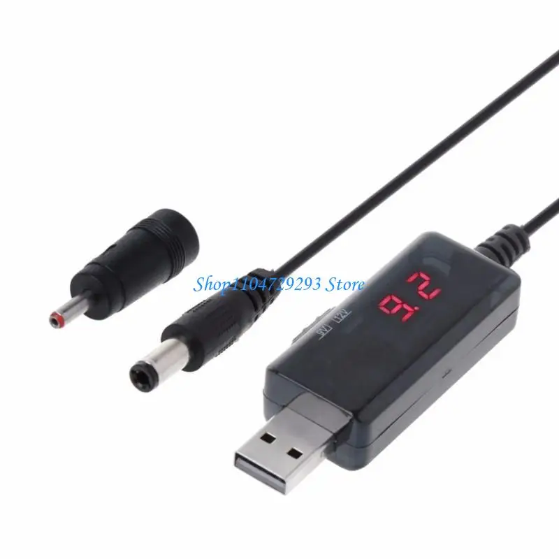 

Y2GD USB Cable 5V to 9V 12V Voltages Converters USB Power Line Step Up Charging USB Power Charging