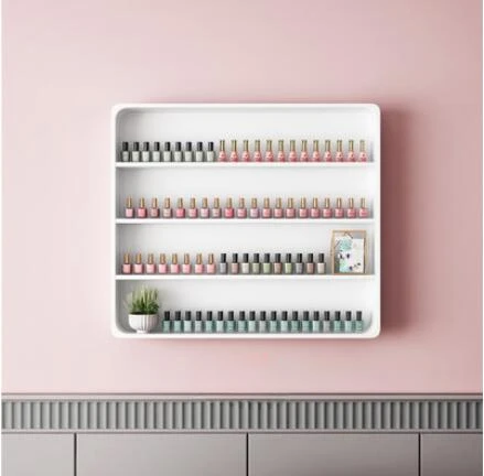 

Простая подставка для маникюра, подставка для лаков, подставка для косметики, настенный органайзер, настенная полка для масел и пластиковых принадлежностей, полки для маникюрного салона.