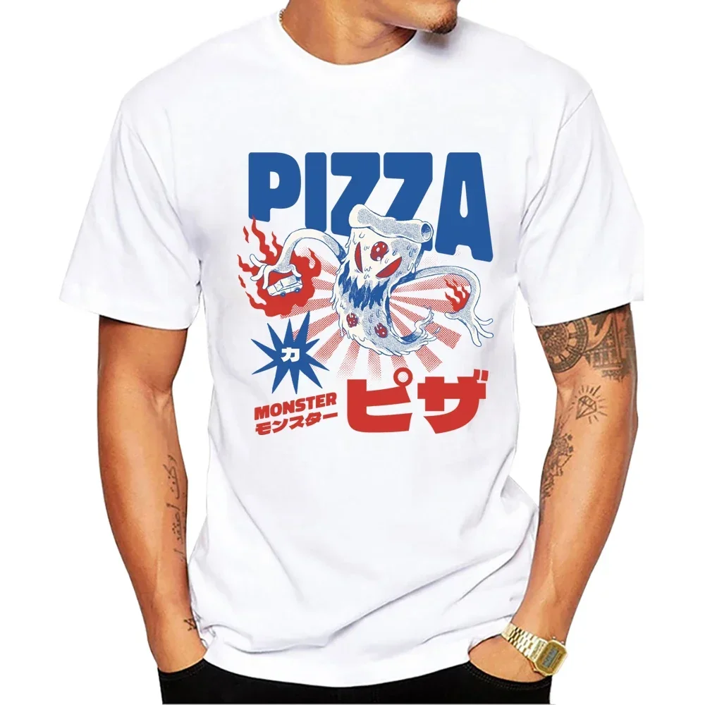 New Style Pizza Food Men T-Shirt Crazy Pizza Printed T Shirts Short Sleeve Tshirts Harajuku Tee