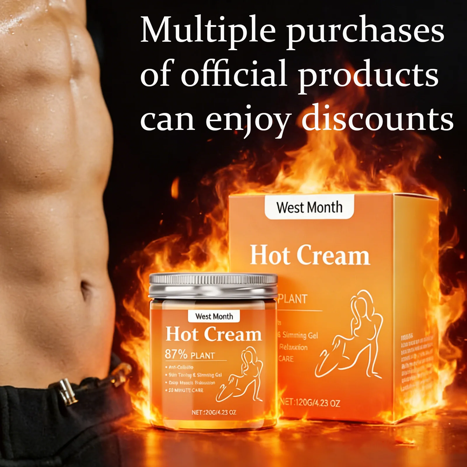 

Body Firming Cream 120g - Moisturizing Massage Lotion for Toned Arms & Slim Waist | Firming & Lifting, All Skin Types