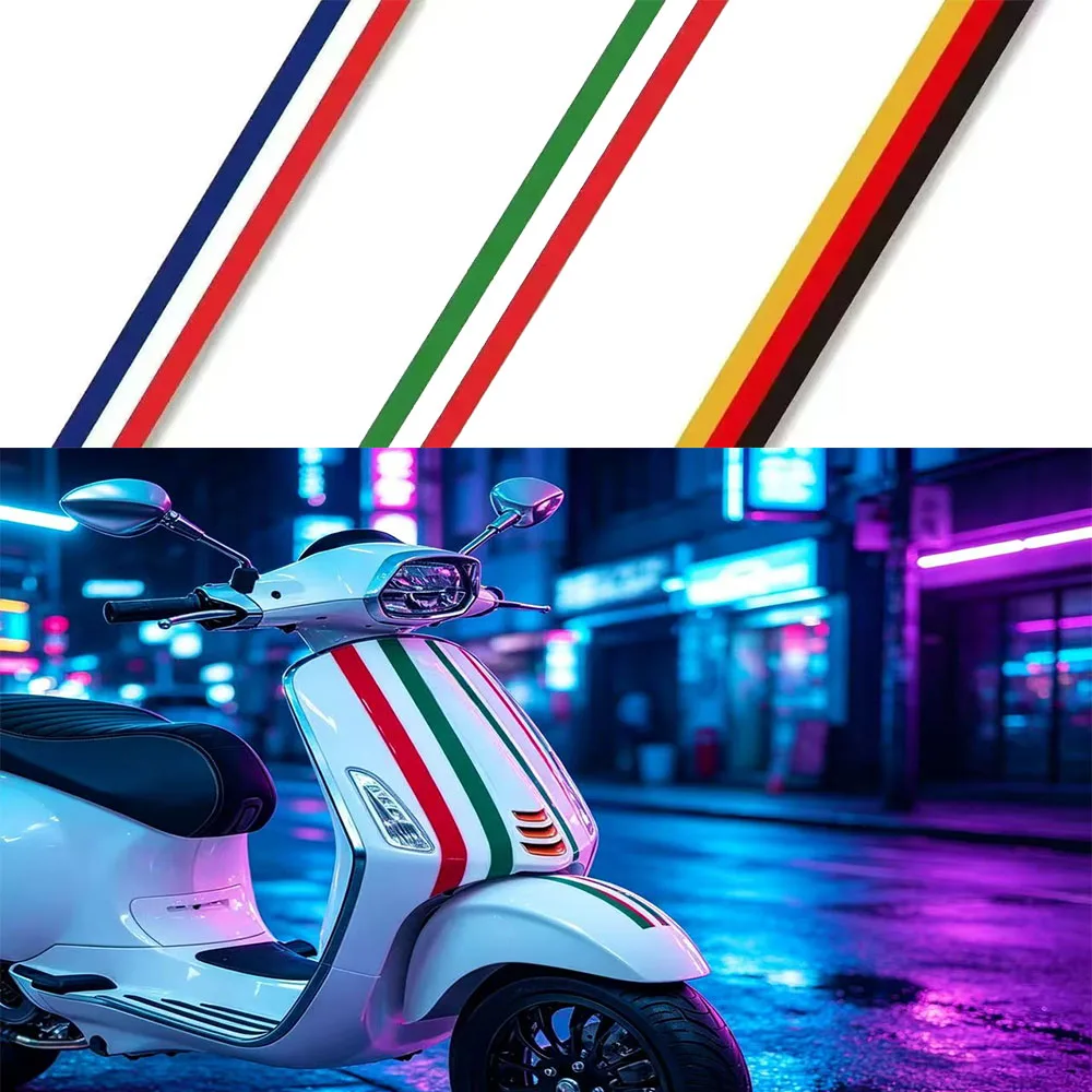 Светоотражающие наклейки для мотоциклов, подходящие для Vespa Piaggio Zip Mp3 Beverly Hydro Dipping Film Spirit Beast Medley и других аксессуаров.
