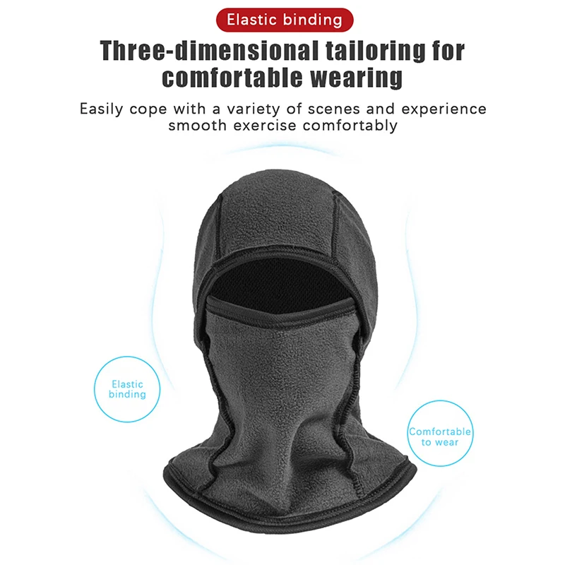 Winter Fleece Warm Camouflage Balaclava Outdoor Cold-proof Ski Cycling Full Face Mask Motorcycle Mask Helmet Lining