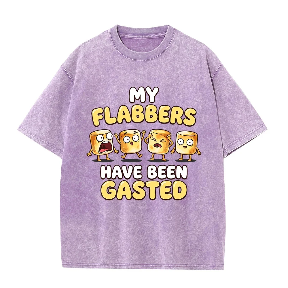 Men Tshirt Toasted My Flabbers Have Been Gasted Funny Marshmallow Meme Printing Adult Heavyweight T-Shirt Poleras De Hombre Tee