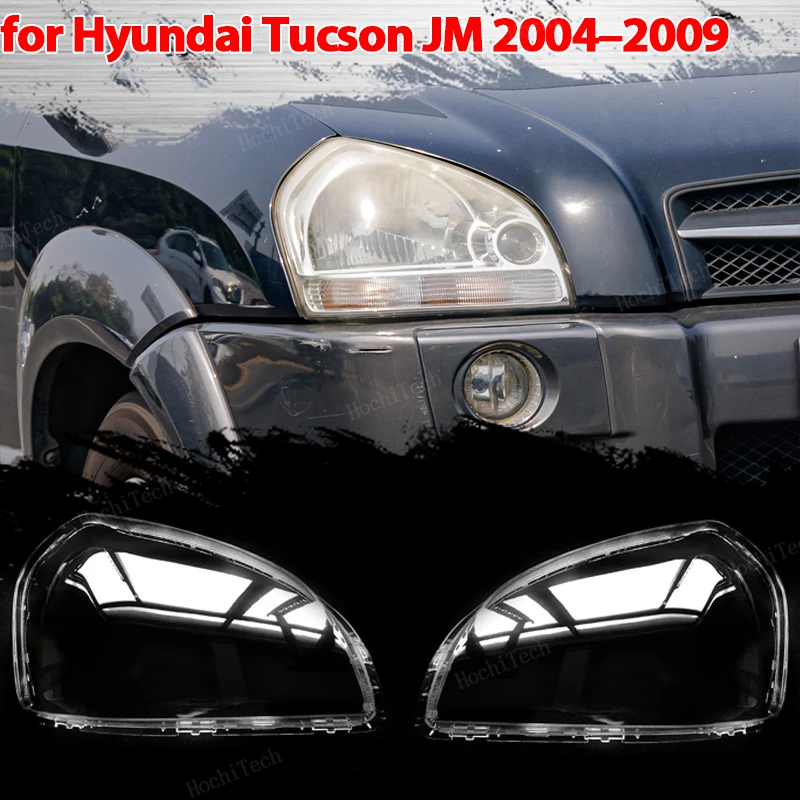 

Car Headlight Headlamp Light Lampshade Glass Lens Case Protective Shell Cover For Hyundai Tucson JM 2004-2009