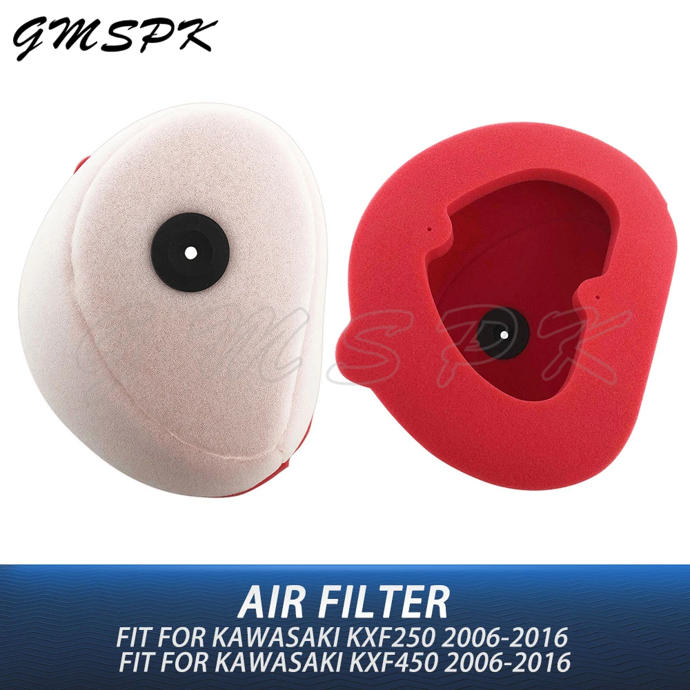 Motorcycle Foam Air Filter Cleaner Fit for KAWASAKI 250 450 CC KX250F KX450F KX 250 450 2006-2016