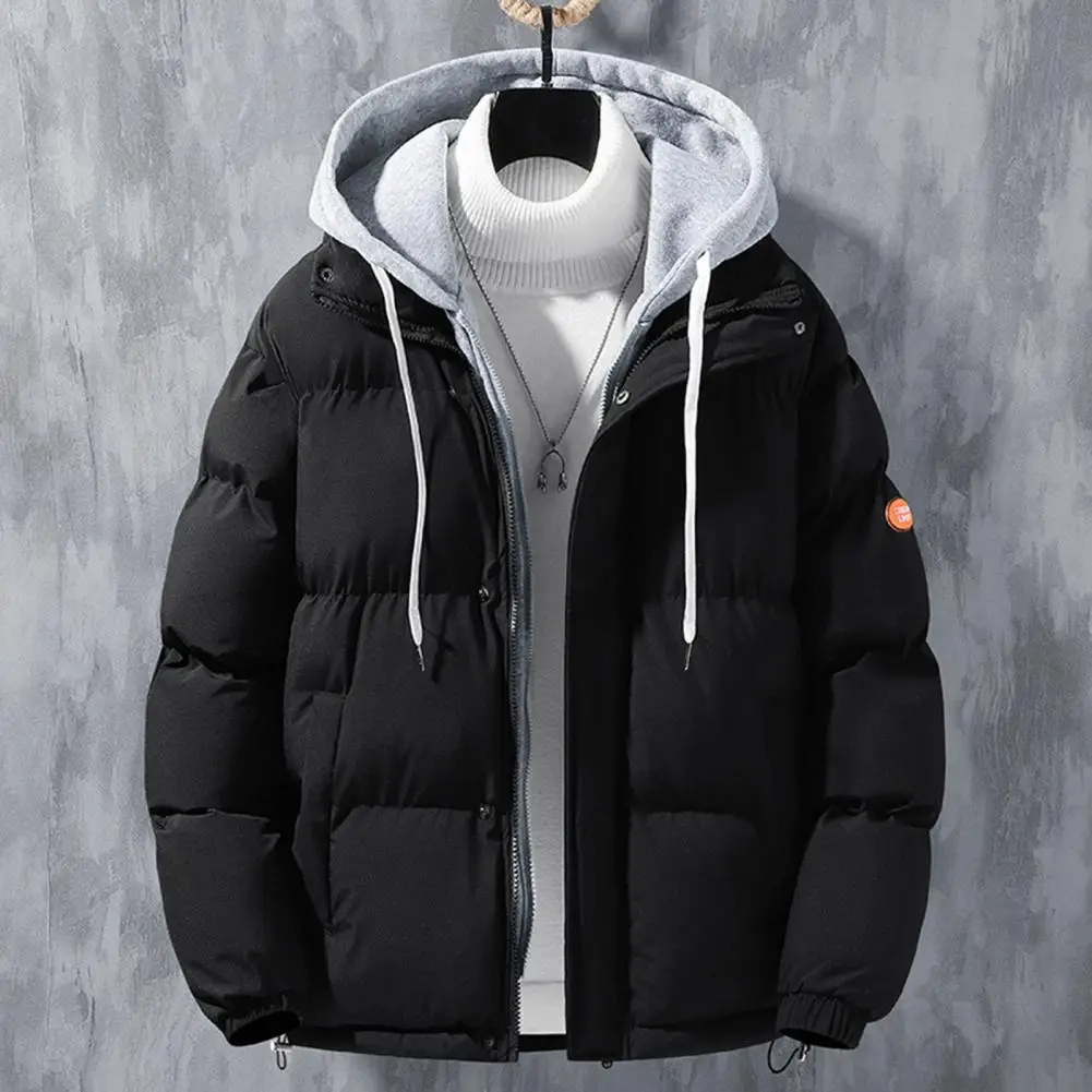 2023 Herren Winter jacke Herren jacke Kapuze warme Mode verdickte Baumwolle gepolsterte Jacken stehen Kragen lässige Mäntel wind dicht