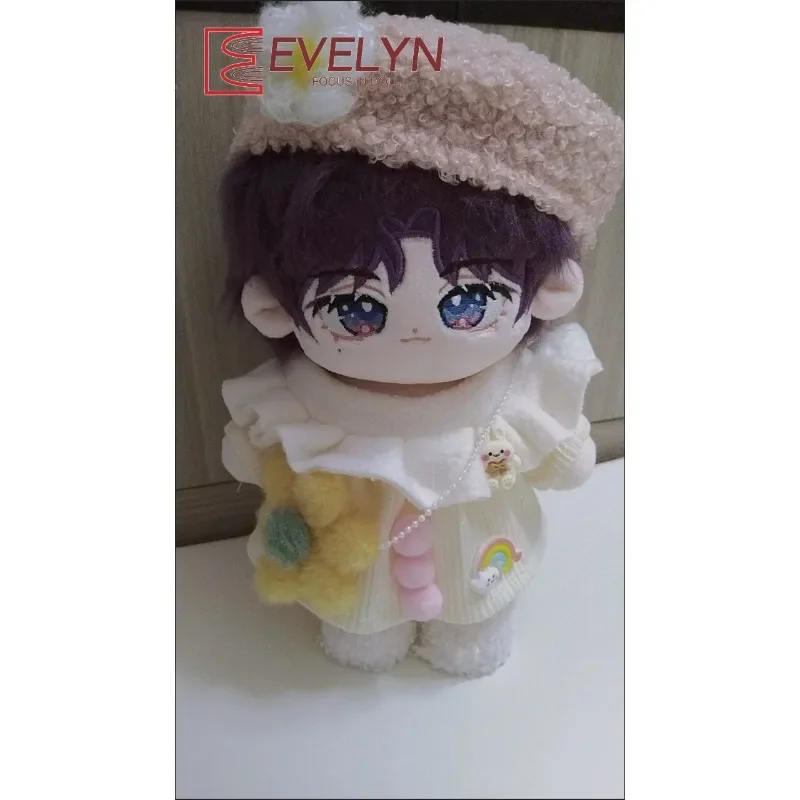 Evelyn（Doll）Lovely Princess Dress Set For 20cm Cotton Doll Love and Deepspace Fans Gift Skirt Hat Dress Up Clothes DIY Clothing