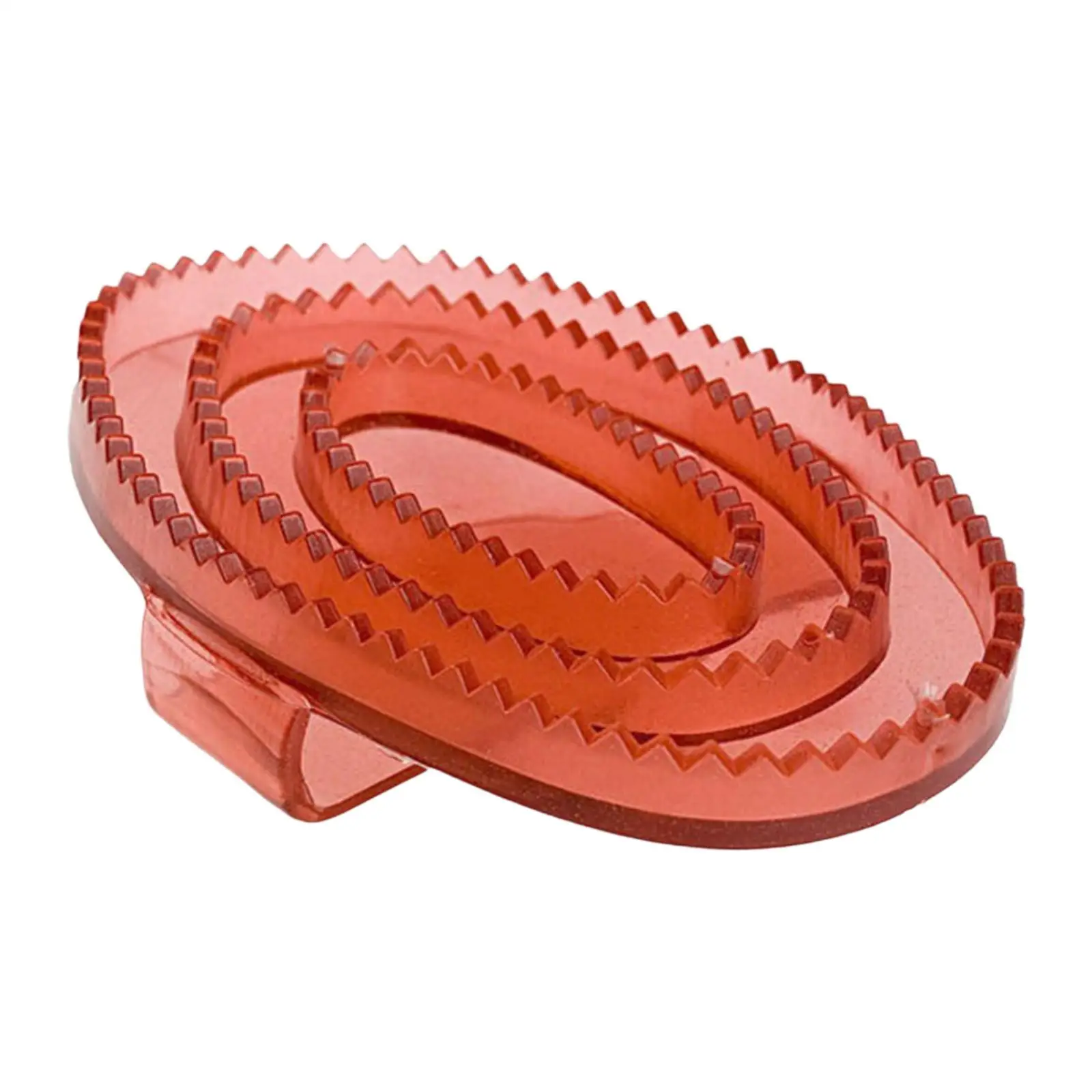 Horse Grooming Brush PVC Bristles Small Bathing Curry Brush Random Color