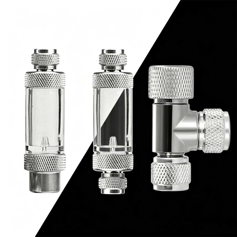 ZRDR Aquarium CO2-Blasenzähler Aquarium CO2-Generator Regulator Ausrüstung Metall Einzelkopf Doppelkopf CO2-Feineinstellventil