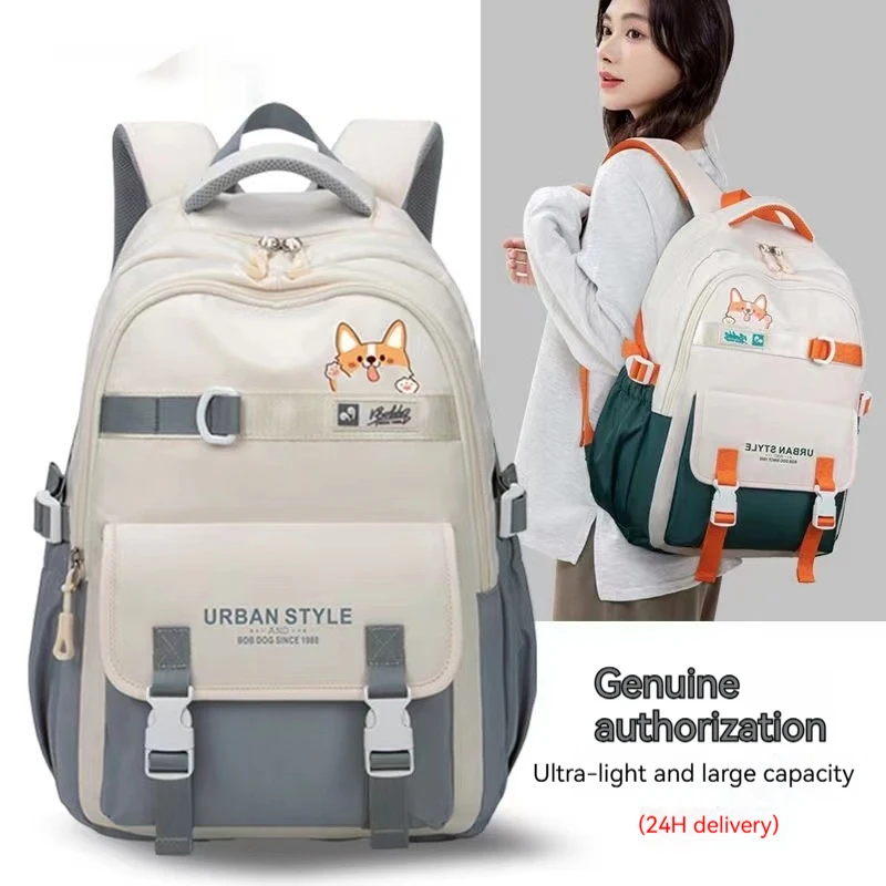 

Large Capacity Backpack 2024 New College Style Female Leisure Backpack Fashion Travel Junior High School Students