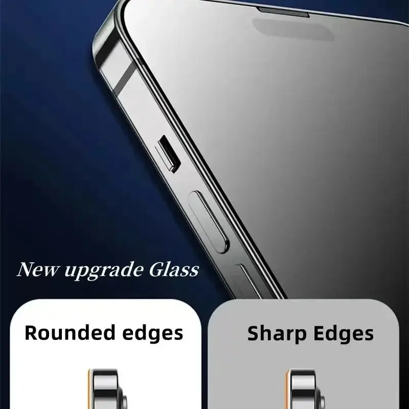 Vanuoxin 1-4Pcs Full Cover Protective Tempered Glass Film for iPhone 15 14 11 12 13 Pro Max Screen Protector For iPhone 15 14 13